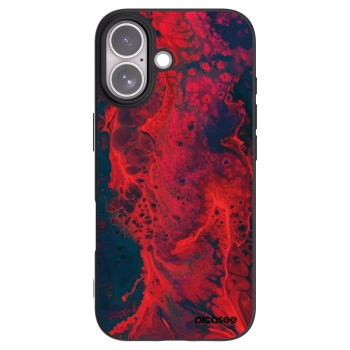 Picasee Μαύρη θήκη σιλικόνης για Apple iPhone 17 - Organic red