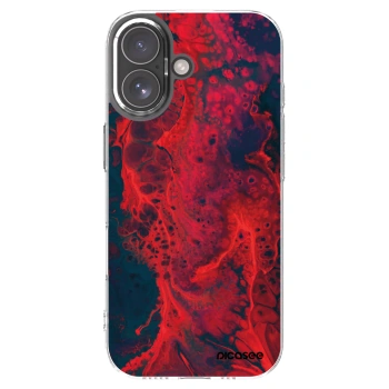 Picasee διαφανής θήκη σιλικόνης Apple iPhone 17 - Organic red