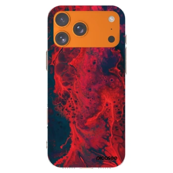 Picasee διαφανής θήκη σιλικόνης Apple iPhone 17 Pro Max - Organic red