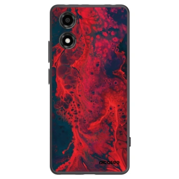 Picasee Μαύρη θήκη σιλικόνης για Motorola Moto E14 - Organic red
