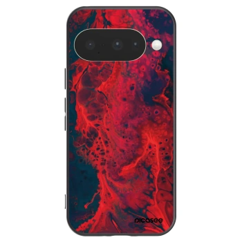 Picasee Μαύρη θήκη σιλικόνης για Google Pixel 10 - Organic red