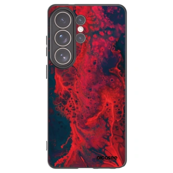 Picasee Μαύρη θήκη σιλικόνης για Samsung Galaxy S26 Ultra - Organic red