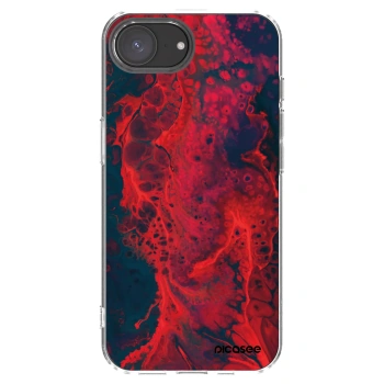 Picasee διαφανής θήκη σιλικόνης Apple iPhone 17e - Organic red