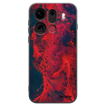 Picasee Μαύρη θήκη σιλικόνης για OPPO Find X9 Pro - Organic red