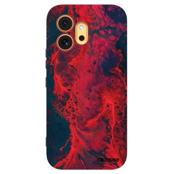 Picasee Μαύρη θήκη σιλικόνης για Honor 600 - Organic red