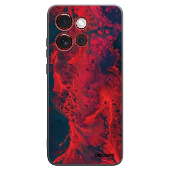 Picasee Μαύρη θήκη σιλικόνης για Motorola Edge 60 Neo 5G - Organic red