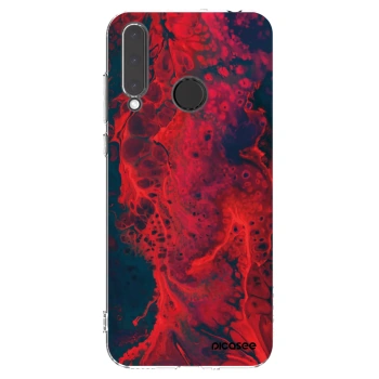Picasee διαφανής θήκη σιλικόνης Honor 20 Lite - Organic red