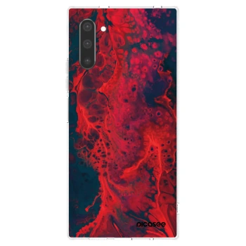 Picasee διαφανής θήκη σιλικόνης Samsung Galaxy Note 10 N970F - Organic red