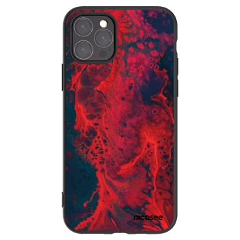 Picasee Μαύρη θήκη σιλικόνης για Apple iPhone 11 Pro - Organic red
