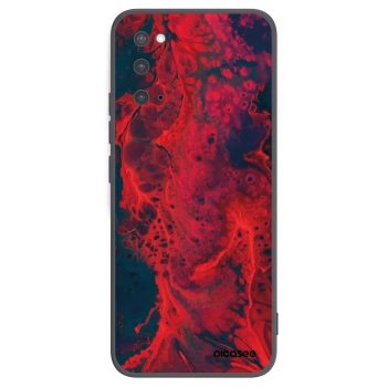 Picasee Μαύρη θήκη σιλικόνης για Samsung Galaxy S20 G980F - Organic red