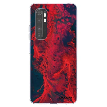 Picasee διαφανής θήκη σιλικόνης Xiaomi Mi Note 10 Lite - Organic red