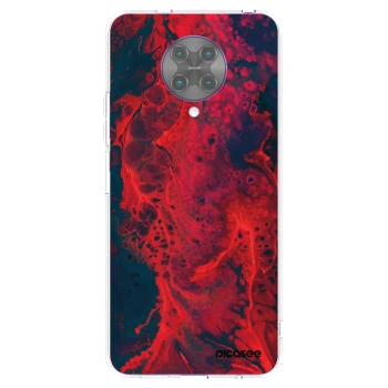 Picasee διαφανής θήκη σιλικόνης Xiaomi Poco F2 Pro - Organic red