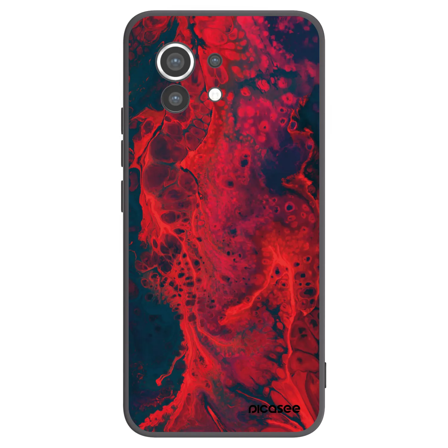 Picasee Μαύρη θήκη σιλικόνης για Xiaomi Mi 11 - Organic red