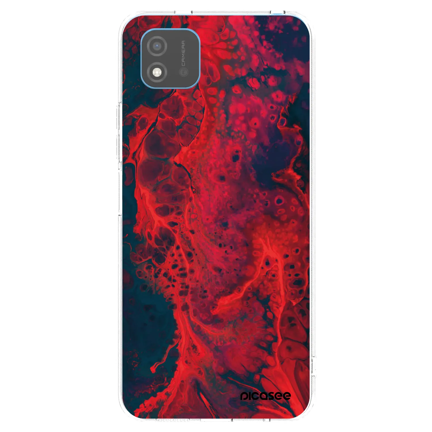 Picasee διαφανής θήκη σιλικόνης Realme C11 (2021) - Organic red