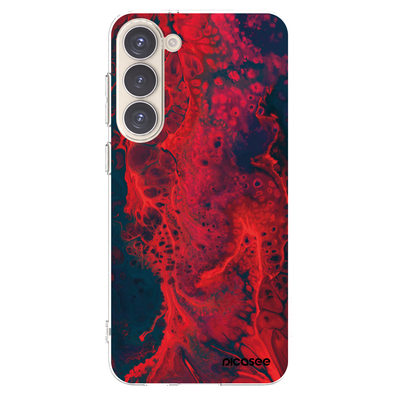 Picasee διαφανής θήκη σιλικόνης Samsung Galaxy S23+ 5G - Organic red