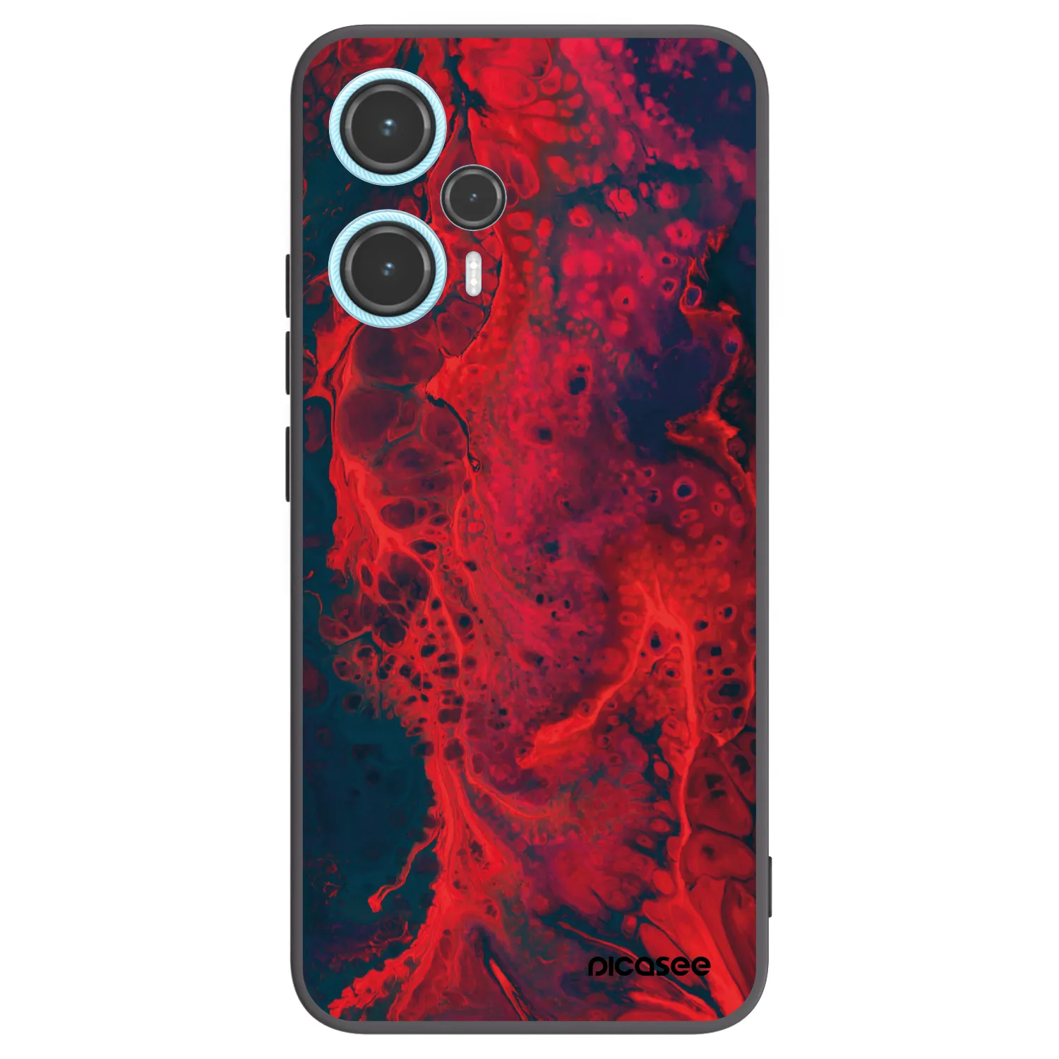 Picasee Μαύρη θήκη σιλικόνης για Xiaomi Poco F5 - Organic red