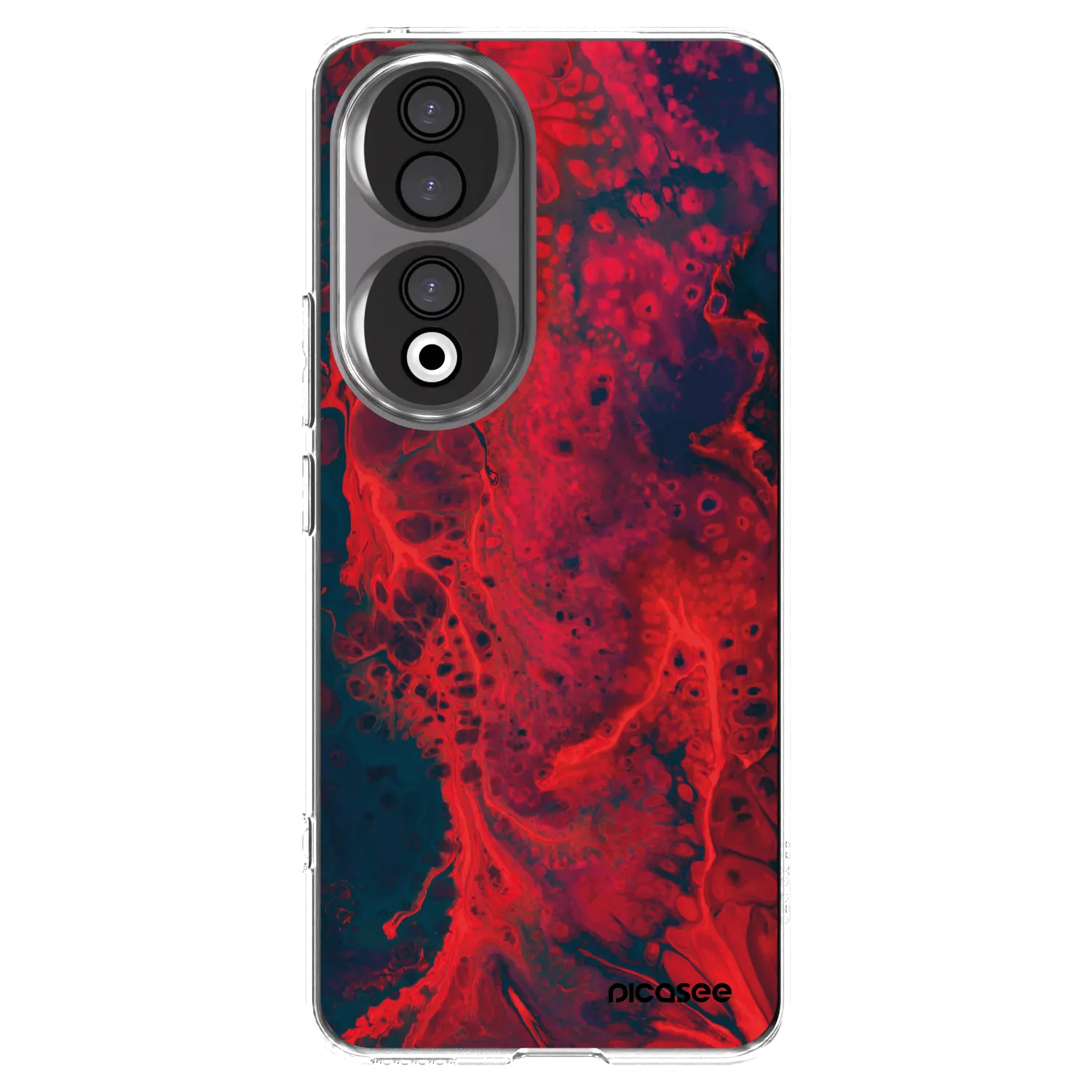 Picasee διαφανής θήκη σιλικόνης Honor 90 5G - Organic red