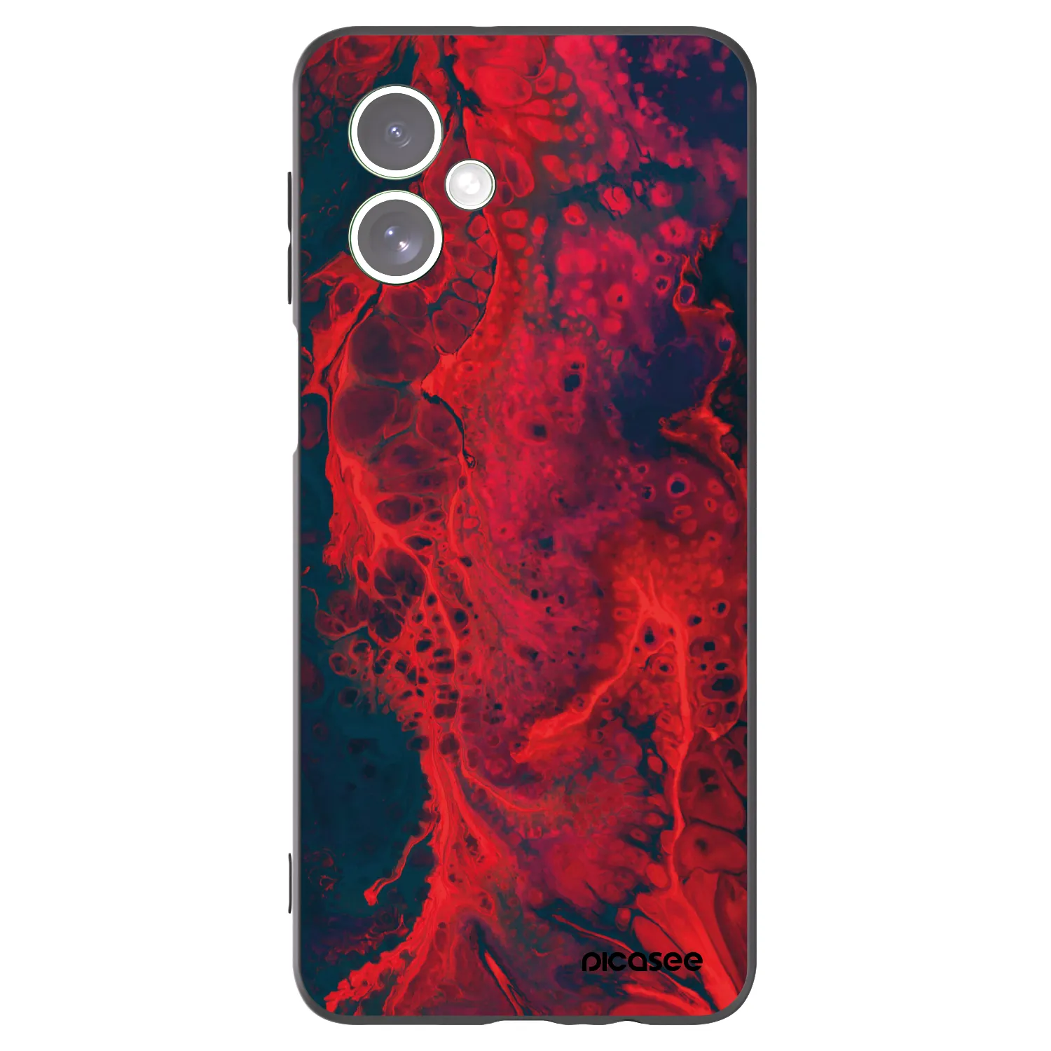 Picasee Μαύρη θήκη σιλικόνης για Motorola Moto G54 5G - Organic red