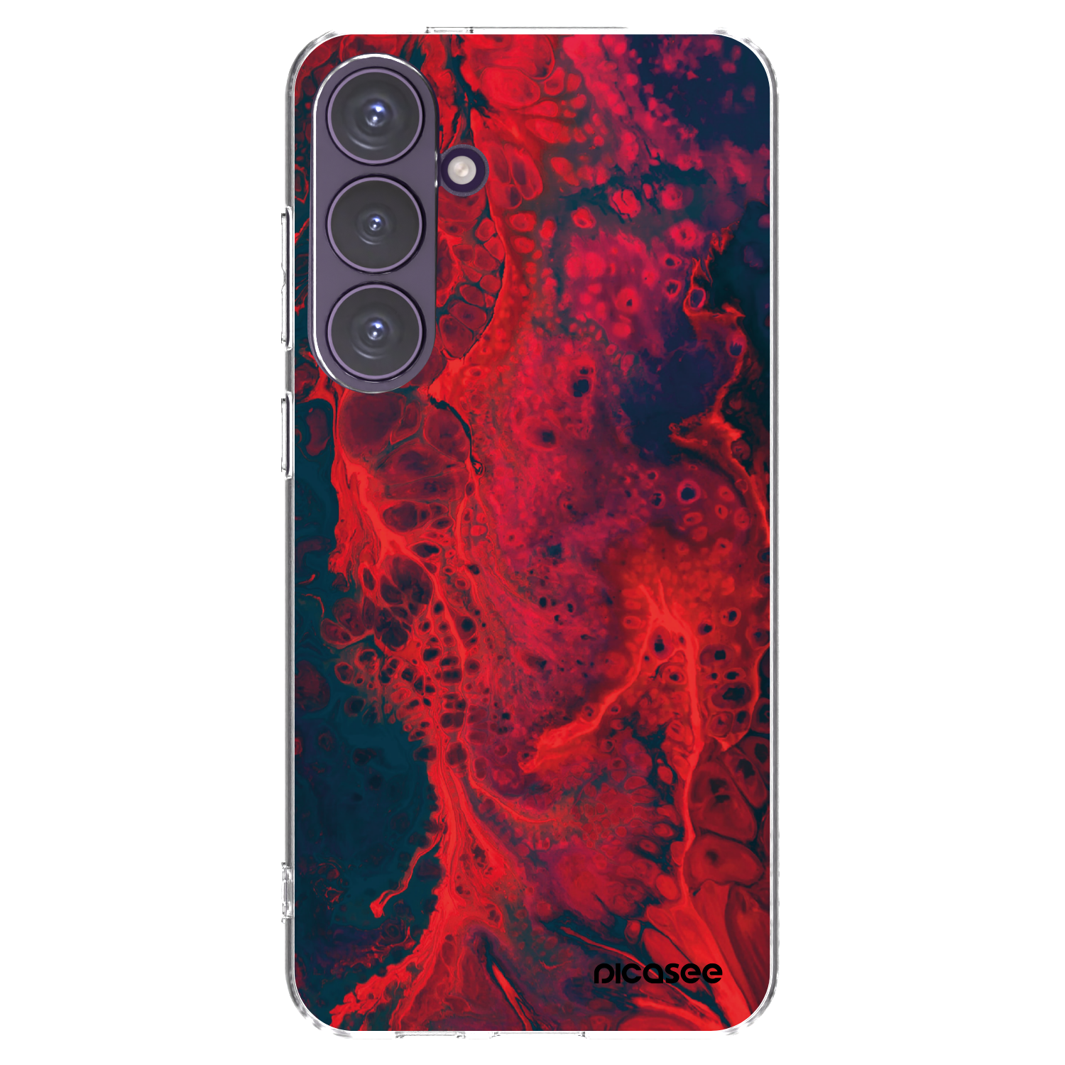 Picasee διαφανής θήκη σιλικόνης Samsung Galaxy S24+ S926B 5G - Organic red