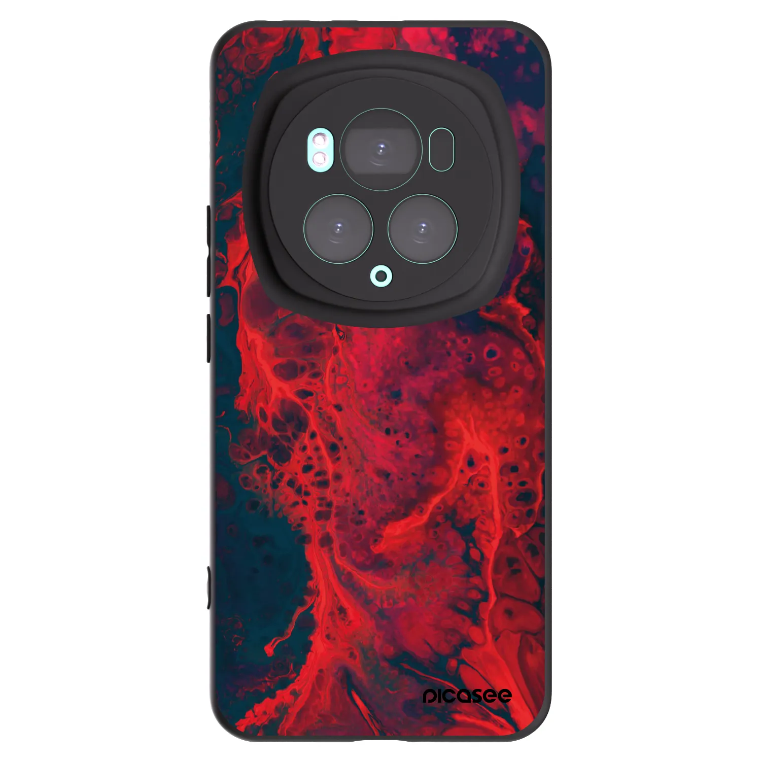 Picasee Μαύρη θήκη σιλικόνης για Honor Magic6 Pro - Organic red