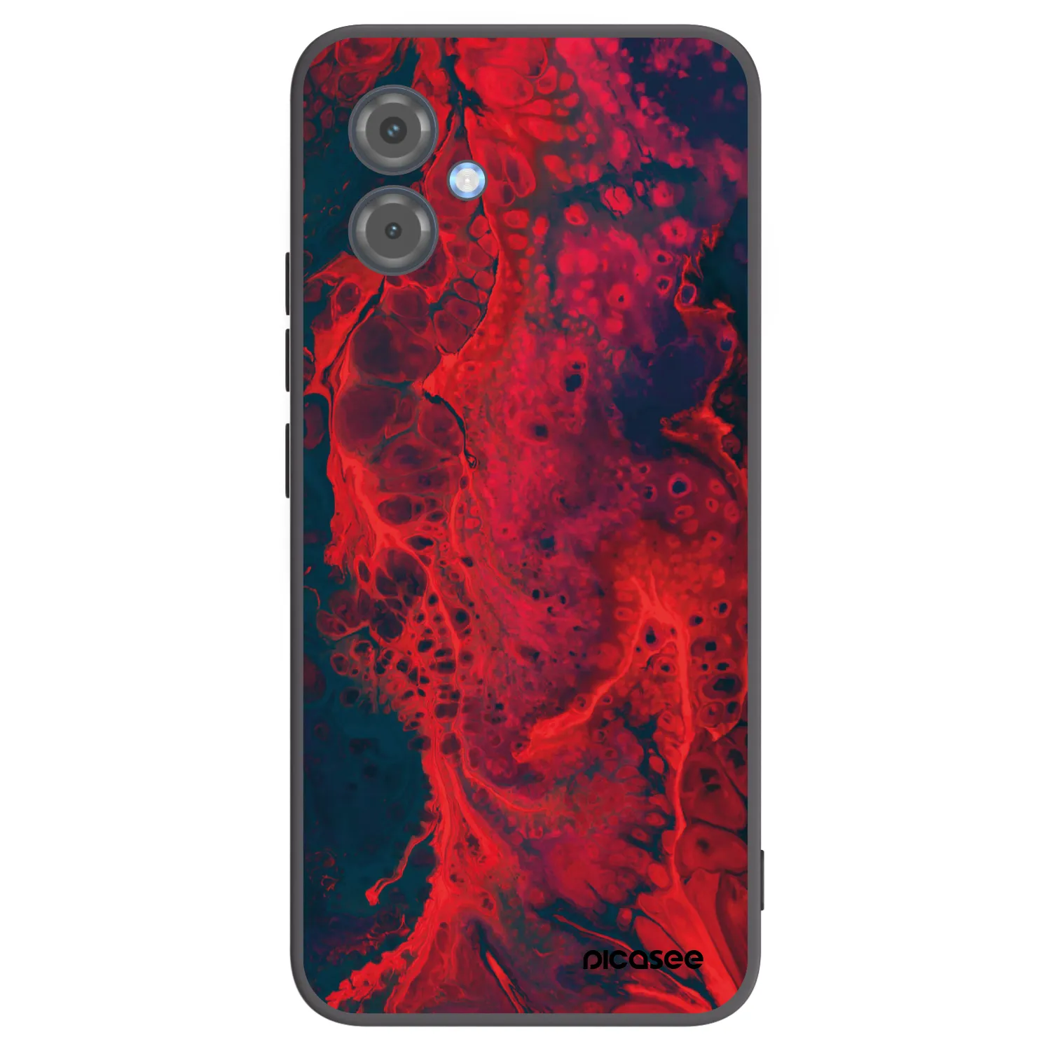 Picasee Μαύρη θήκη σιλικόνης για Motorola Moto G14 - Organic red