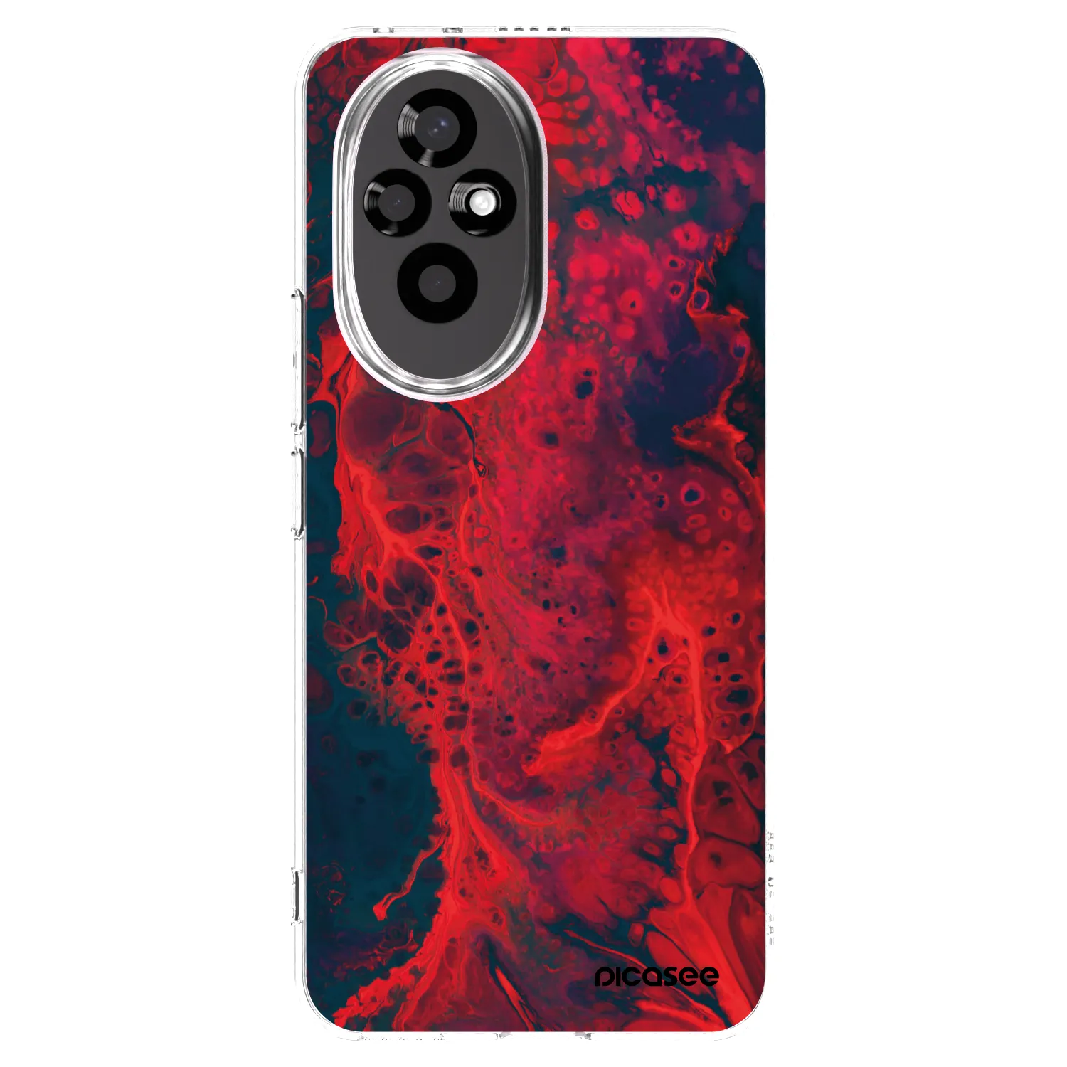 Picasee διαφανής θήκη σιλικόνης Honor 200 Pro 5G - Organic red