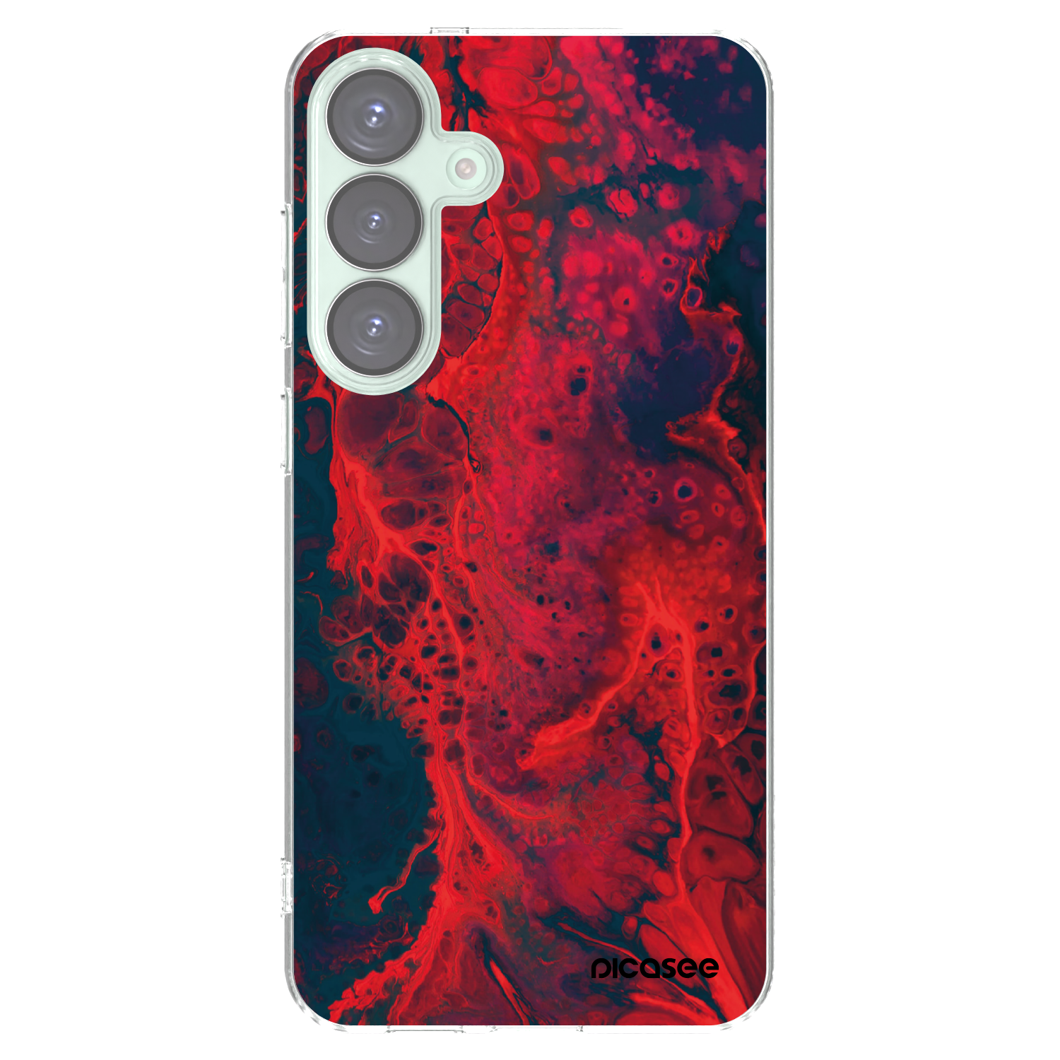 Picasee διαφανής θήκη σιλικόνης Samsung Galaxy S25+ 5G - Organic red