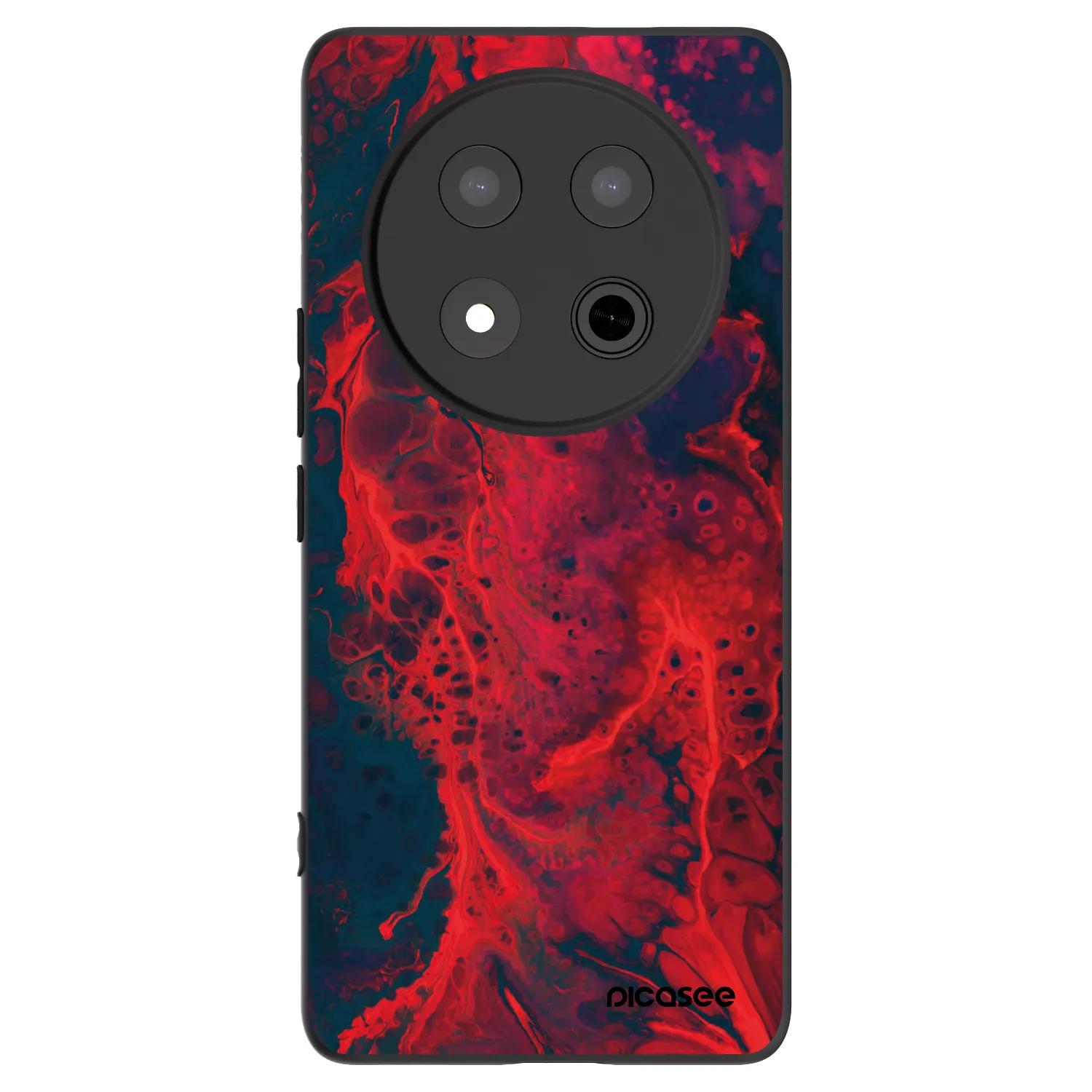 Picasee Μαύρη θήκη σιλικόνης για Honor Magic7 Lite 5G - Organic red