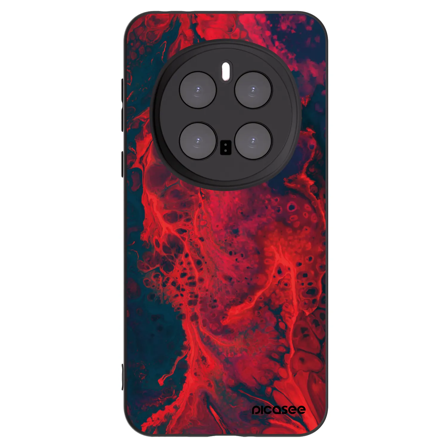 Picasee Μαύρη θήκη σιλικόνης για Honor Magic7 Pro 5G - Organic red