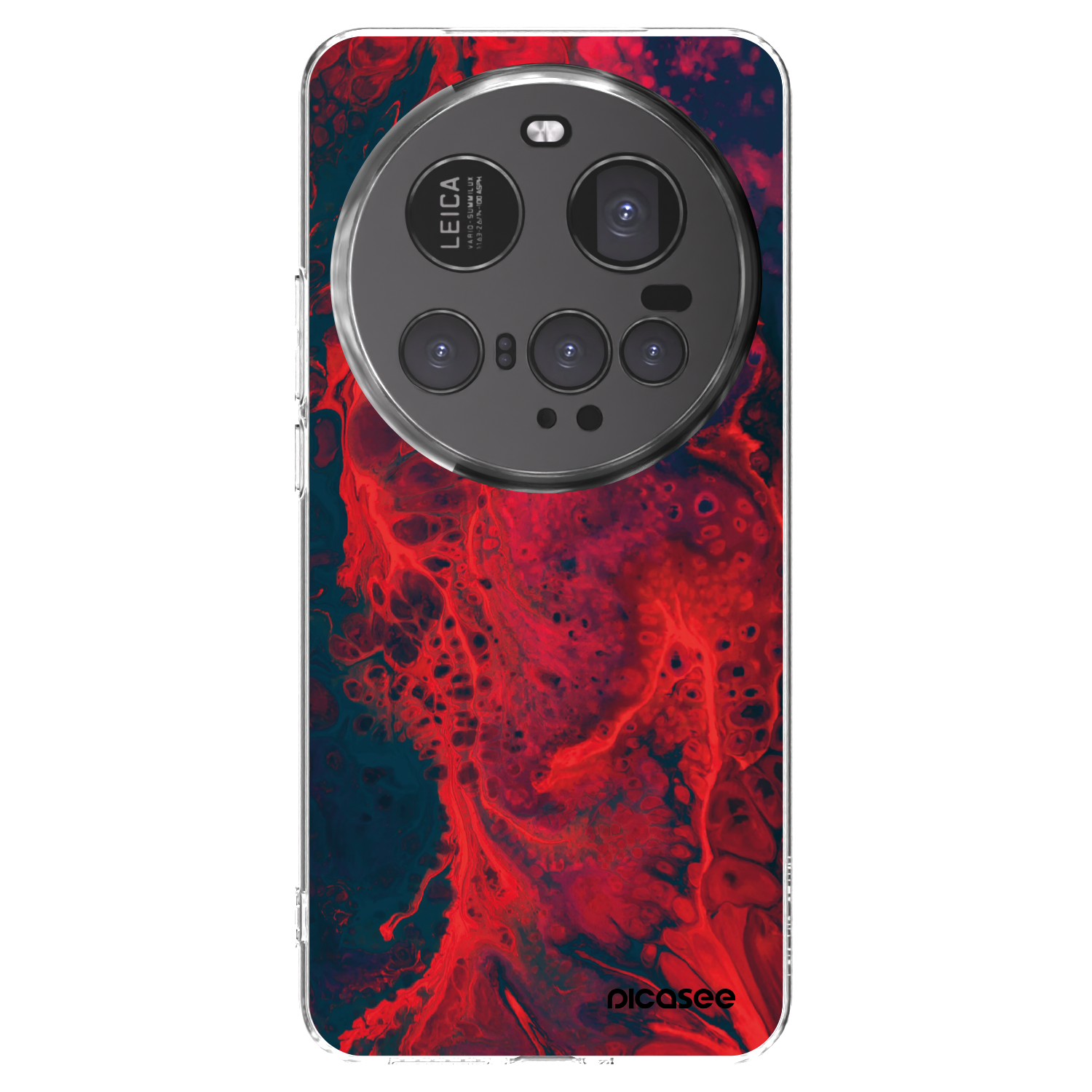 Picasee διαφανής θήκη σιλικόνης Xiaomi 15 Ultra - Organic red
