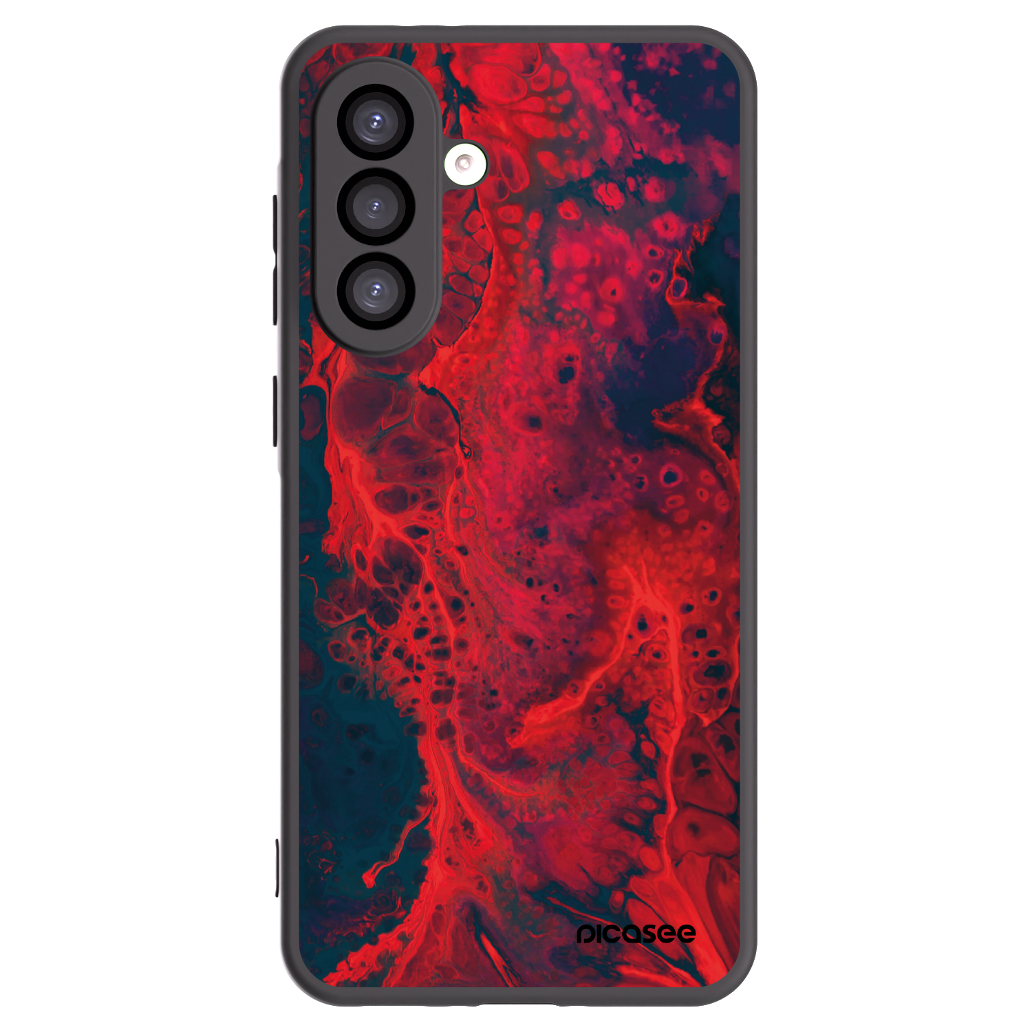 Picasee Μαύρη θήκη σιλικόνης για Samsung Galaxy A26 5G A266B - Organic red
