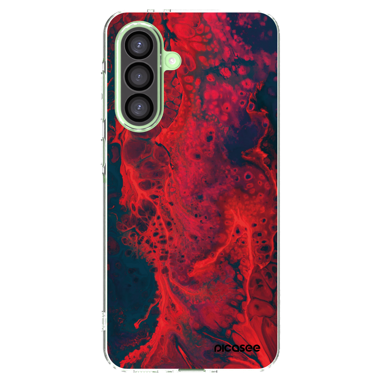 Picasee διαφανής θήκη σιλικόνης Samsung Galaxy A26 5G A266B - Organic red