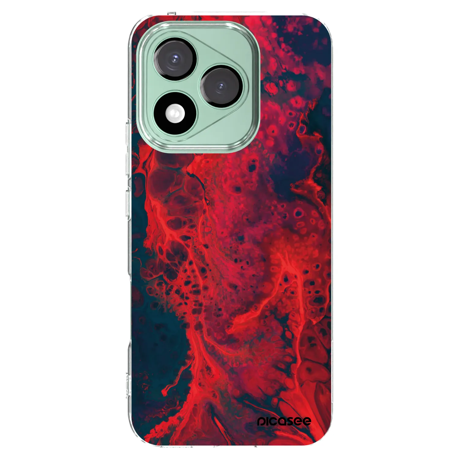 Picasee διαφανής θήκη σιλικόνης Honor 400 Lite 5G - Organic red