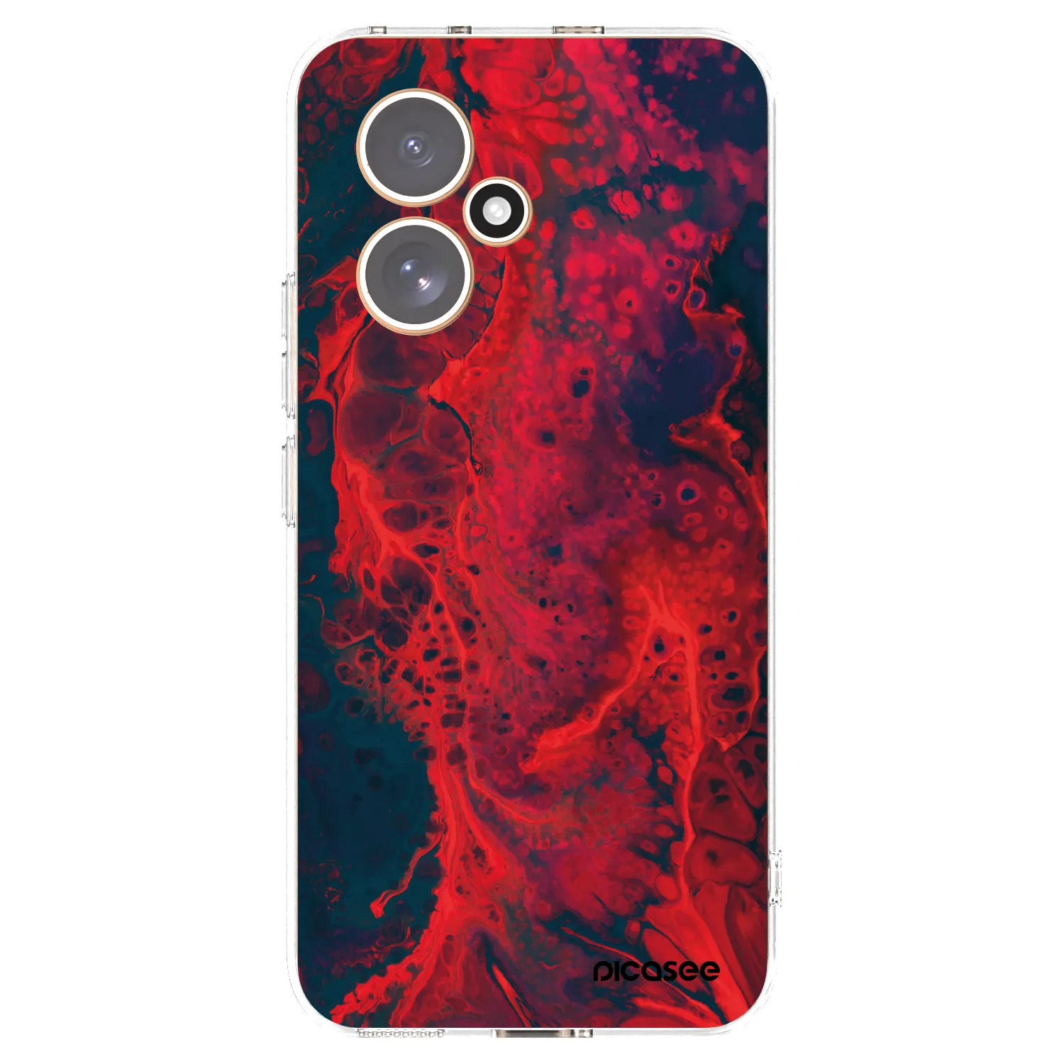 Picasee διαφανής θήκη σιλικόνης Honor 400 5G - Organic red