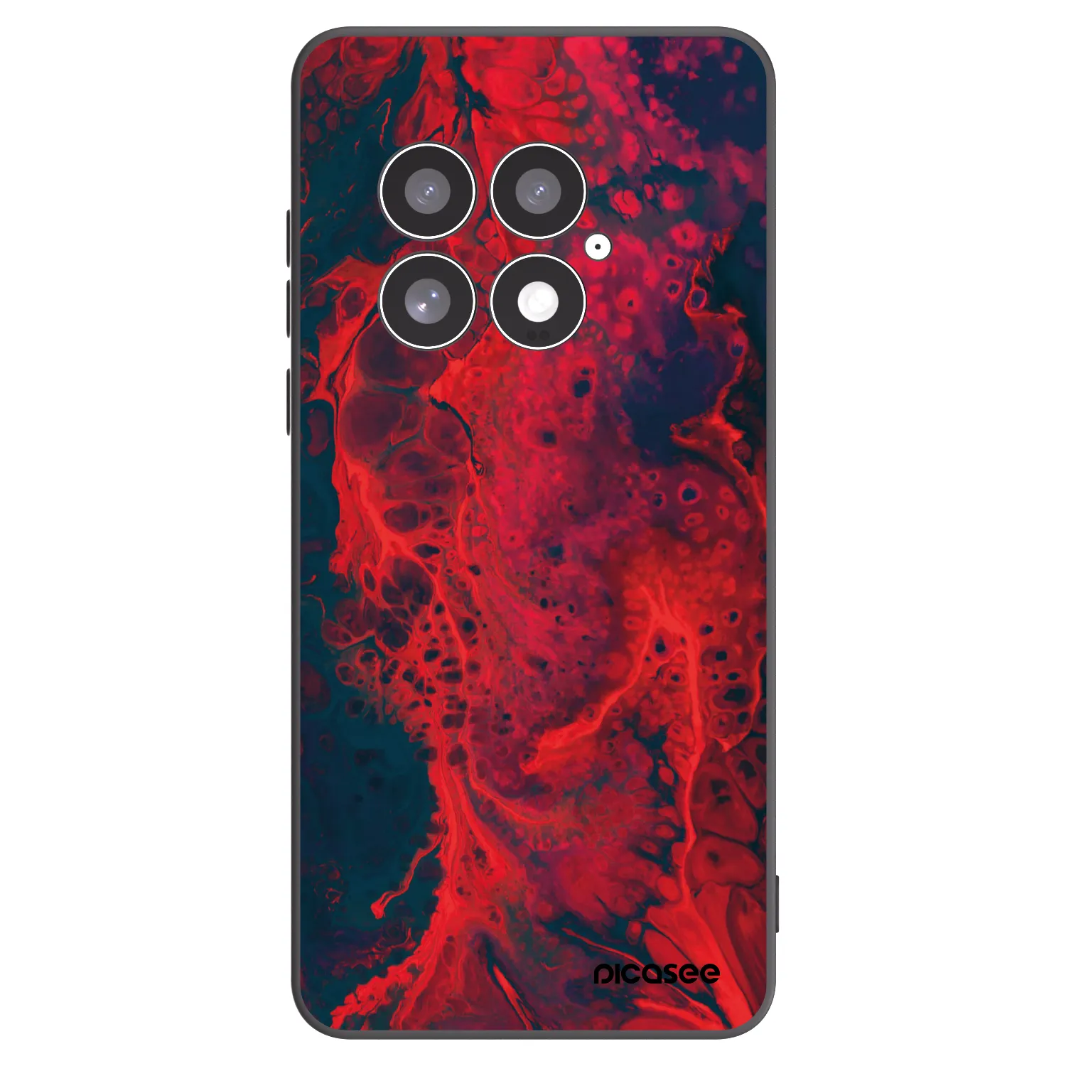 Picasee Μαύρη θήκη σιλικόνης για OnePlus 13 5G - Organic red