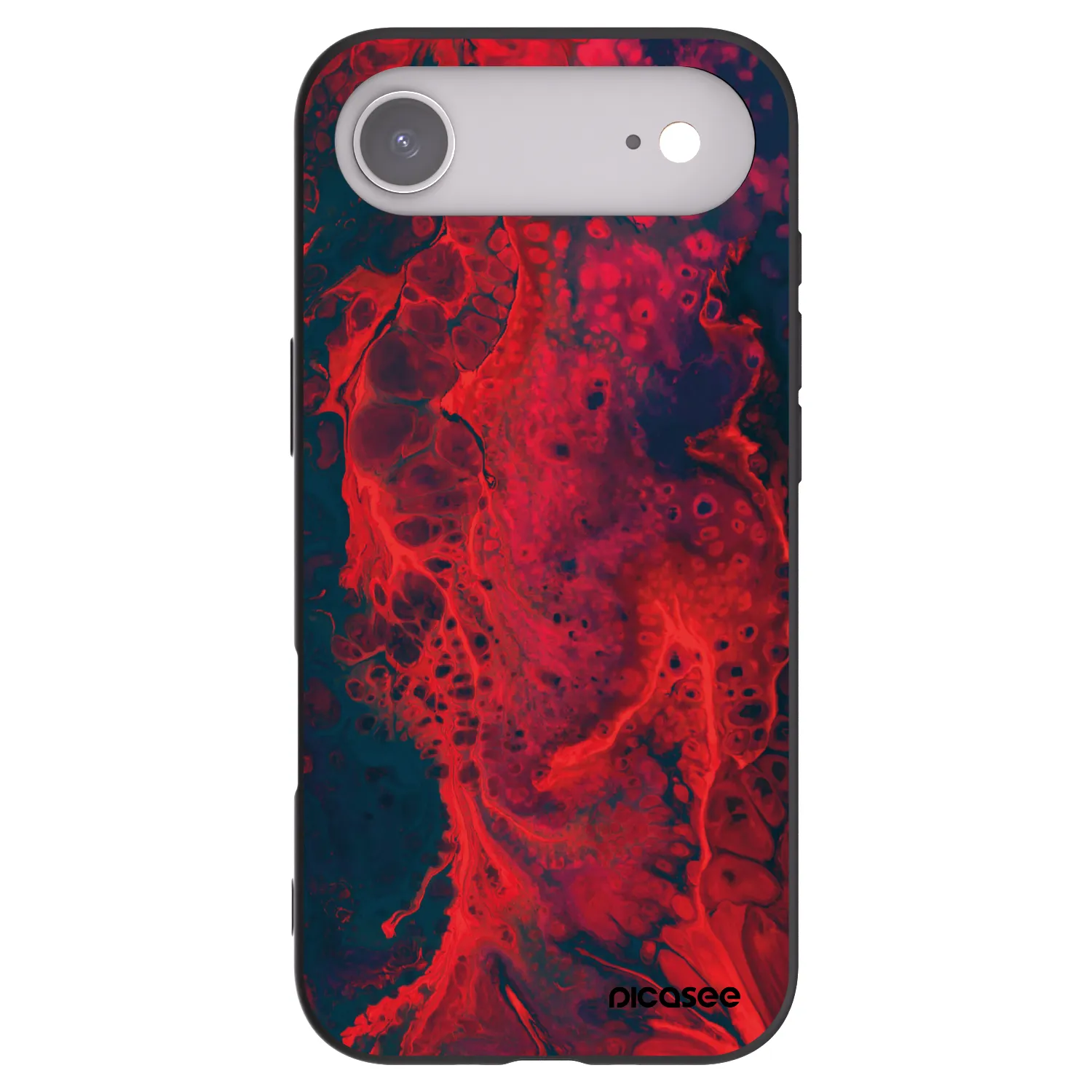 Picasee Μαύρη θήκη σιλικόνης για Apple iPhone Air - Organic red