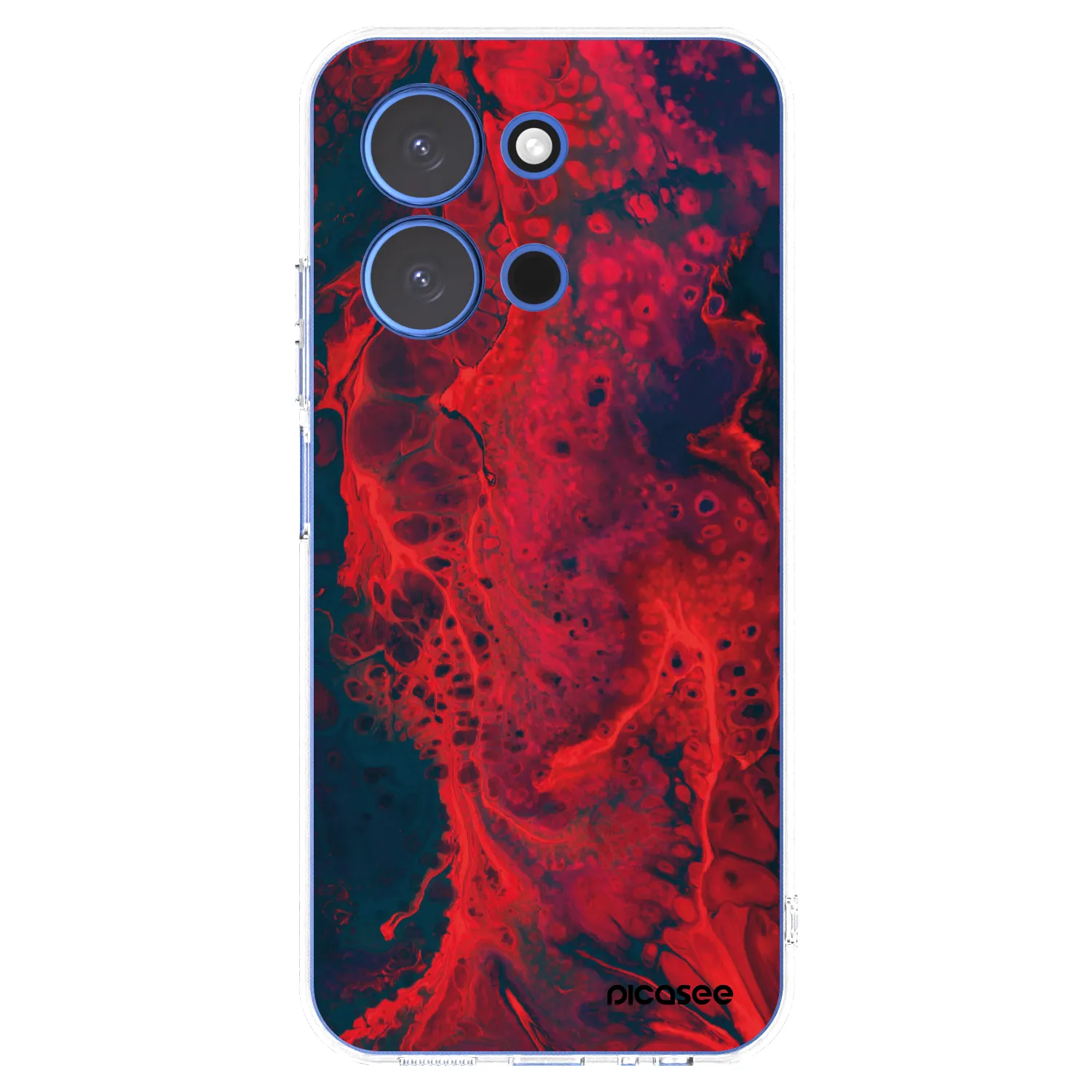 Picasee διαφανής θήκη σιλικόνης Xiaomi Redmi 15C 4G - Organic red