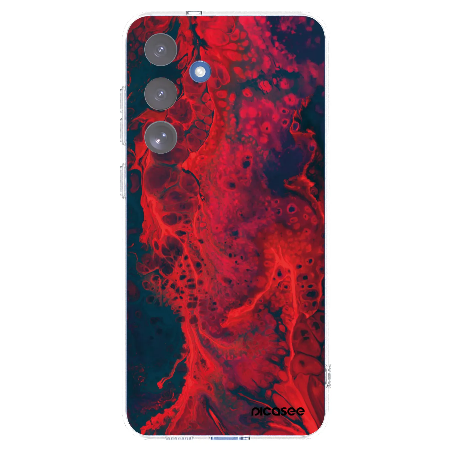 Picasee διαφανής θήκη σιλικόνης Samsung Galaxy S25 FE 5G - Organic red