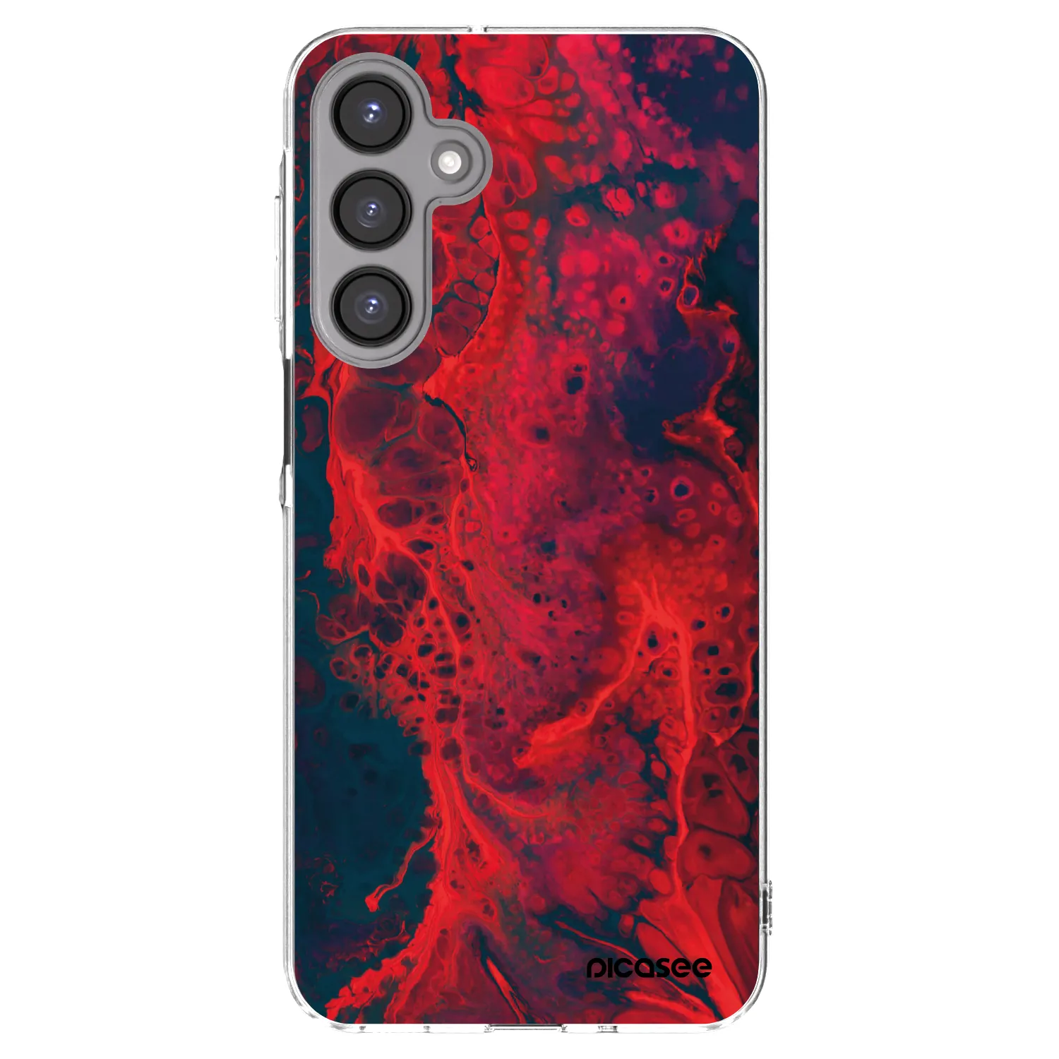 Picasee διαφανής θήκη σιλικόνης Samsung Galaxy A16 4G - Organic red
