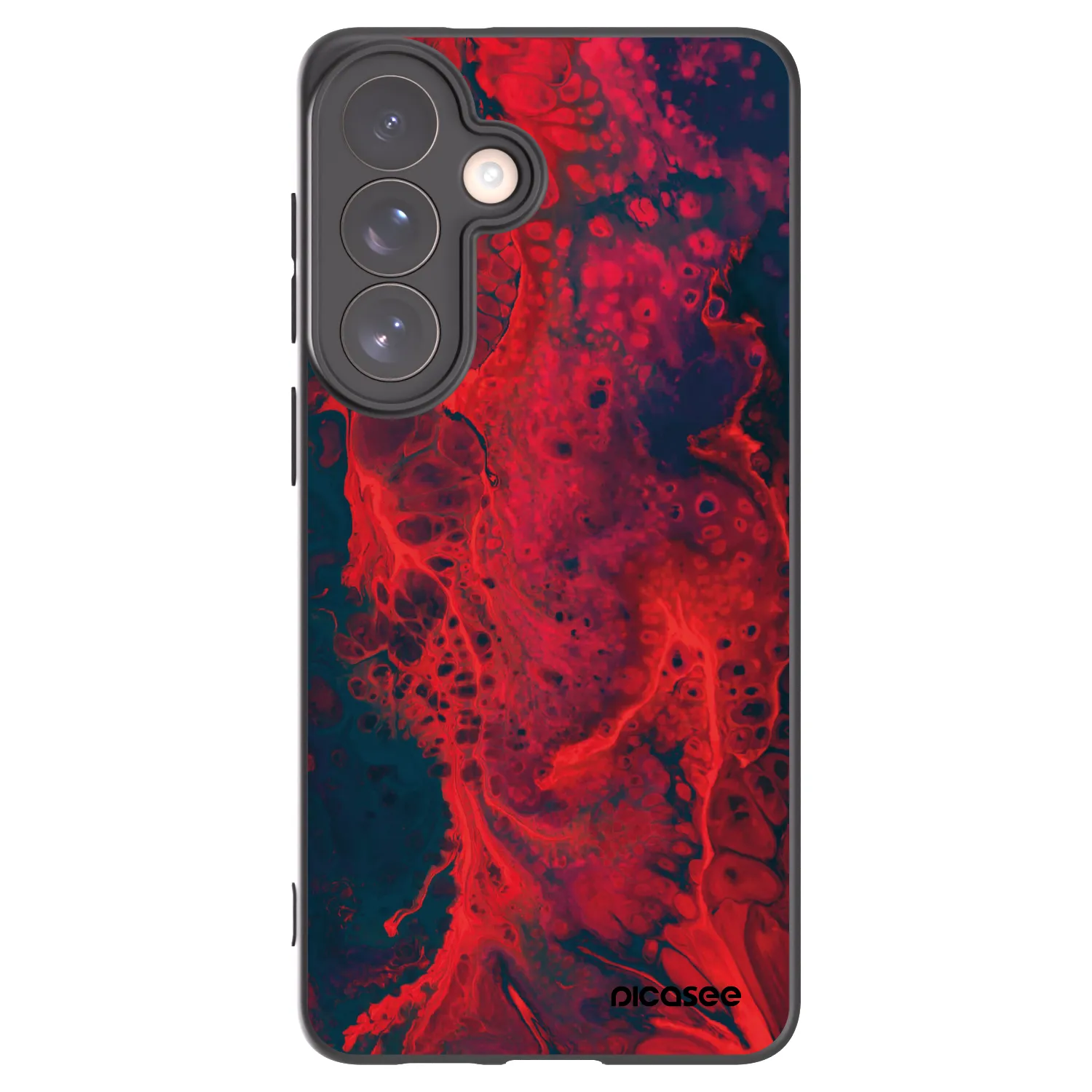 Picasee Μαύρη θήκη σιλικόνης για Samsung Galaxy S26+ - Organic red