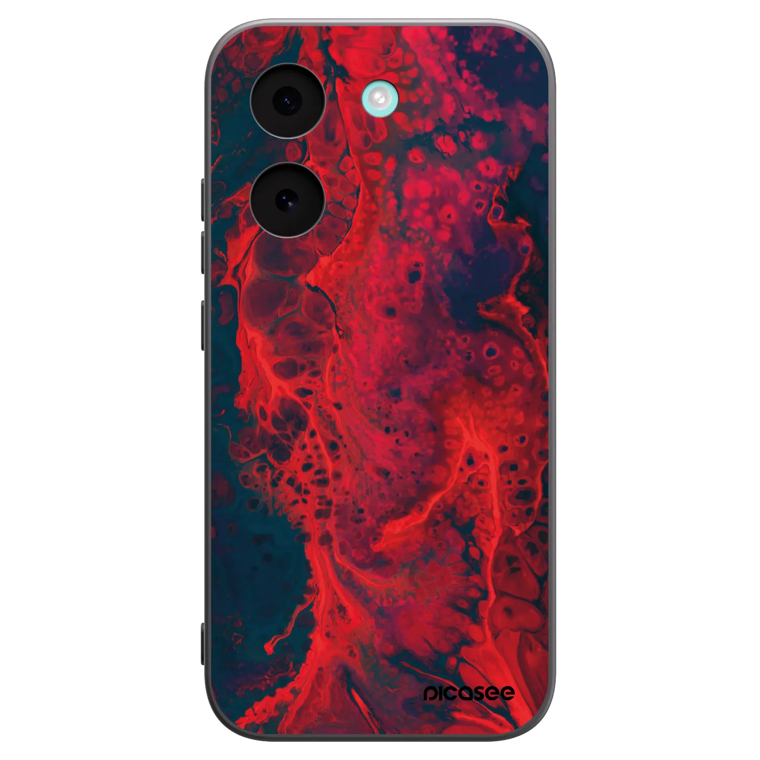 Picasee Μαύρη θήκη σιλικόνης για Xiaomi Poco X8 Pro - Organic red