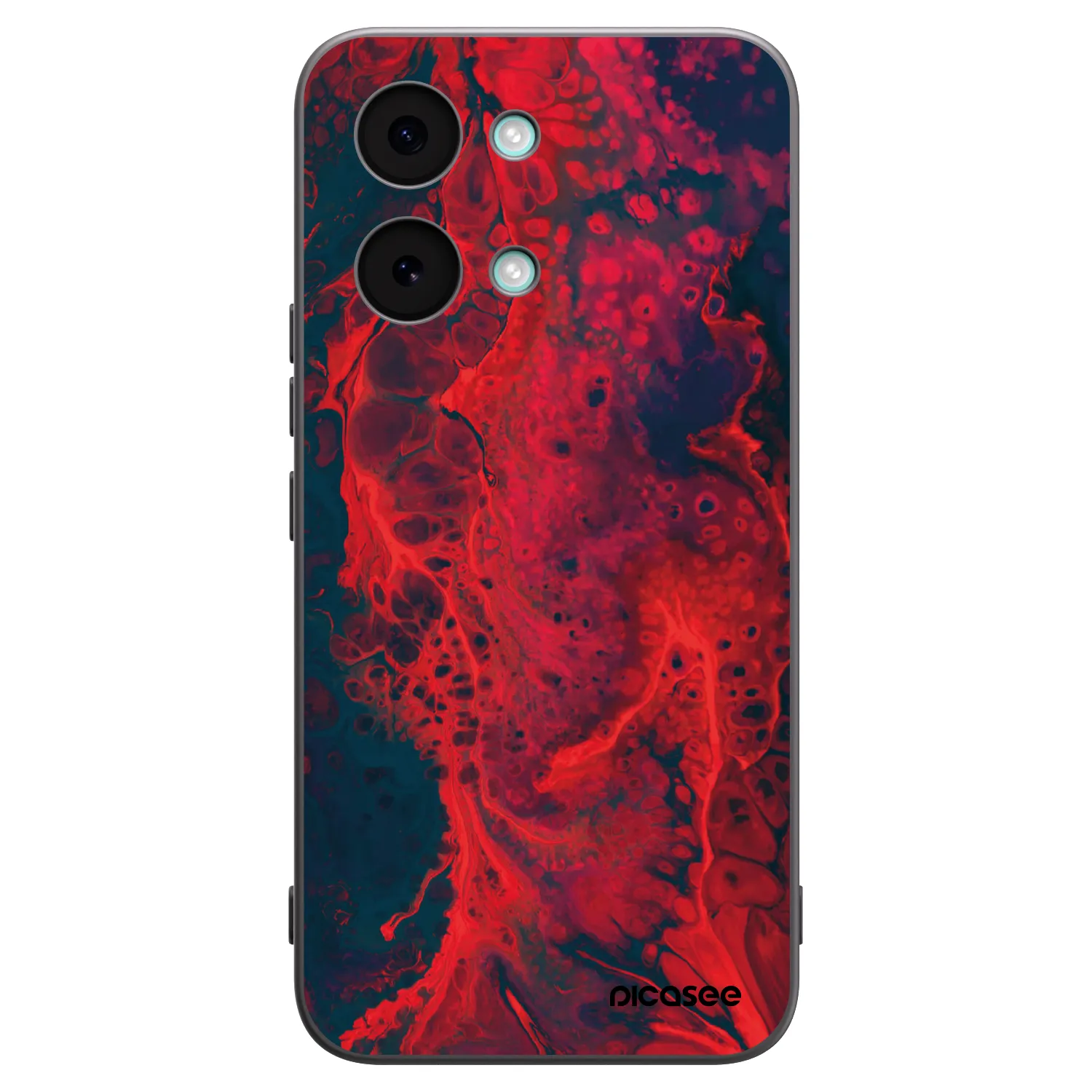 Picasee Μαύρη θήκη σιλικόνης για Xiaomi Poco X8 Pro Max - Organic red