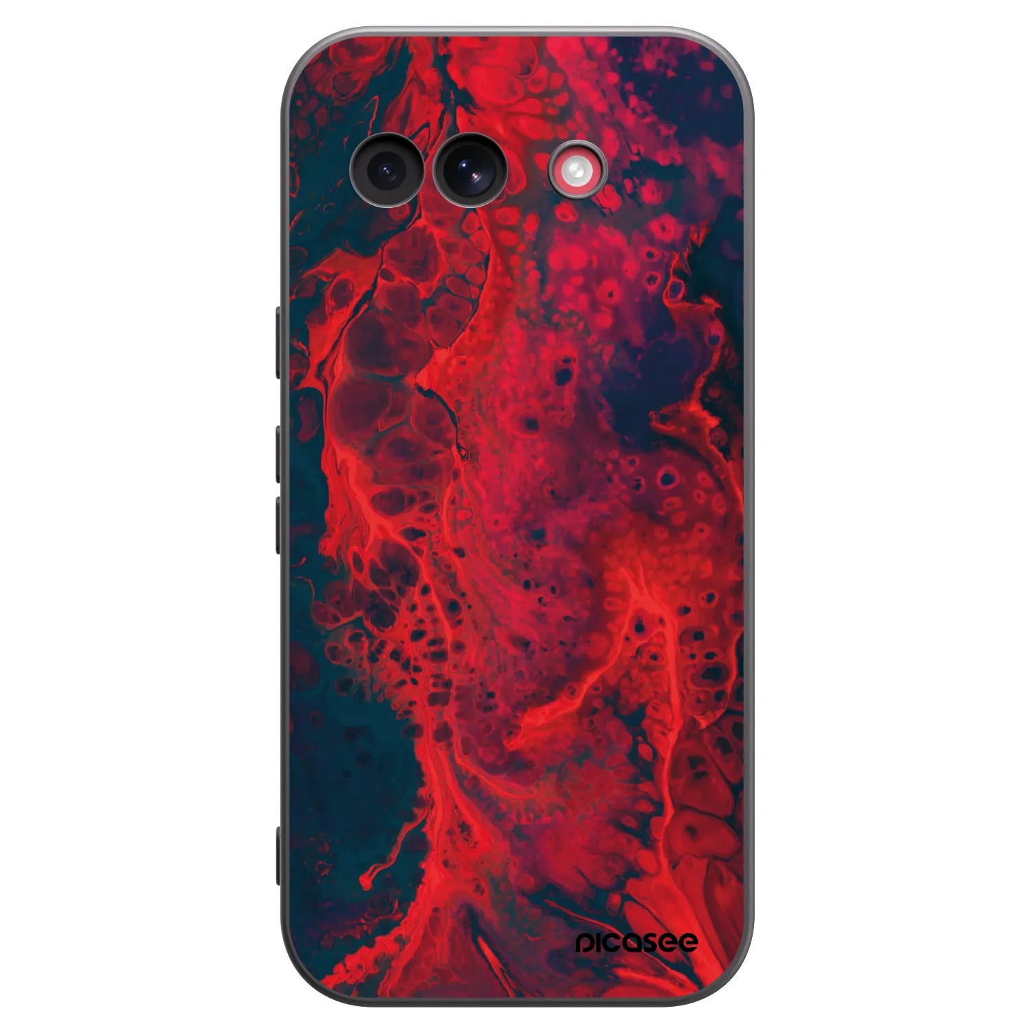 Picasee Μαύρη θήκη σιλικόνης για Google Pixel 10a - Organic red