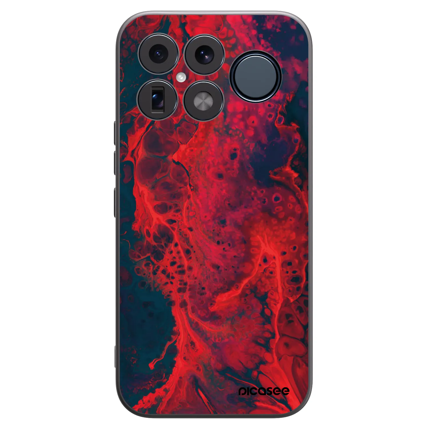 Picasee Μαύρη θήκη σιλικόνης για Xiaomi Poco F8 Ultra - Organic red