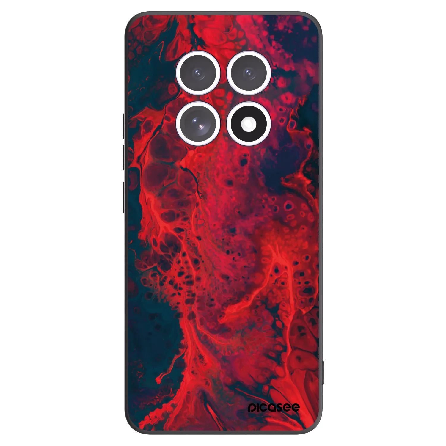Picasee Μαύρη θήκη σιλικόνης για Xiaomi Redmi Note 15 5G - Organic red