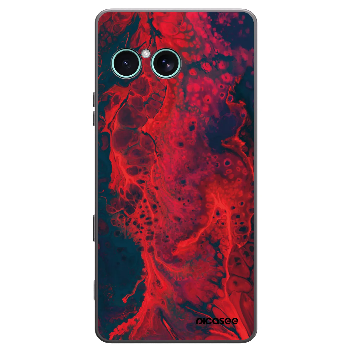 Picasee Μαύρη θήκη σιλικόνης για Sony Xperia 10 VII - Organic red