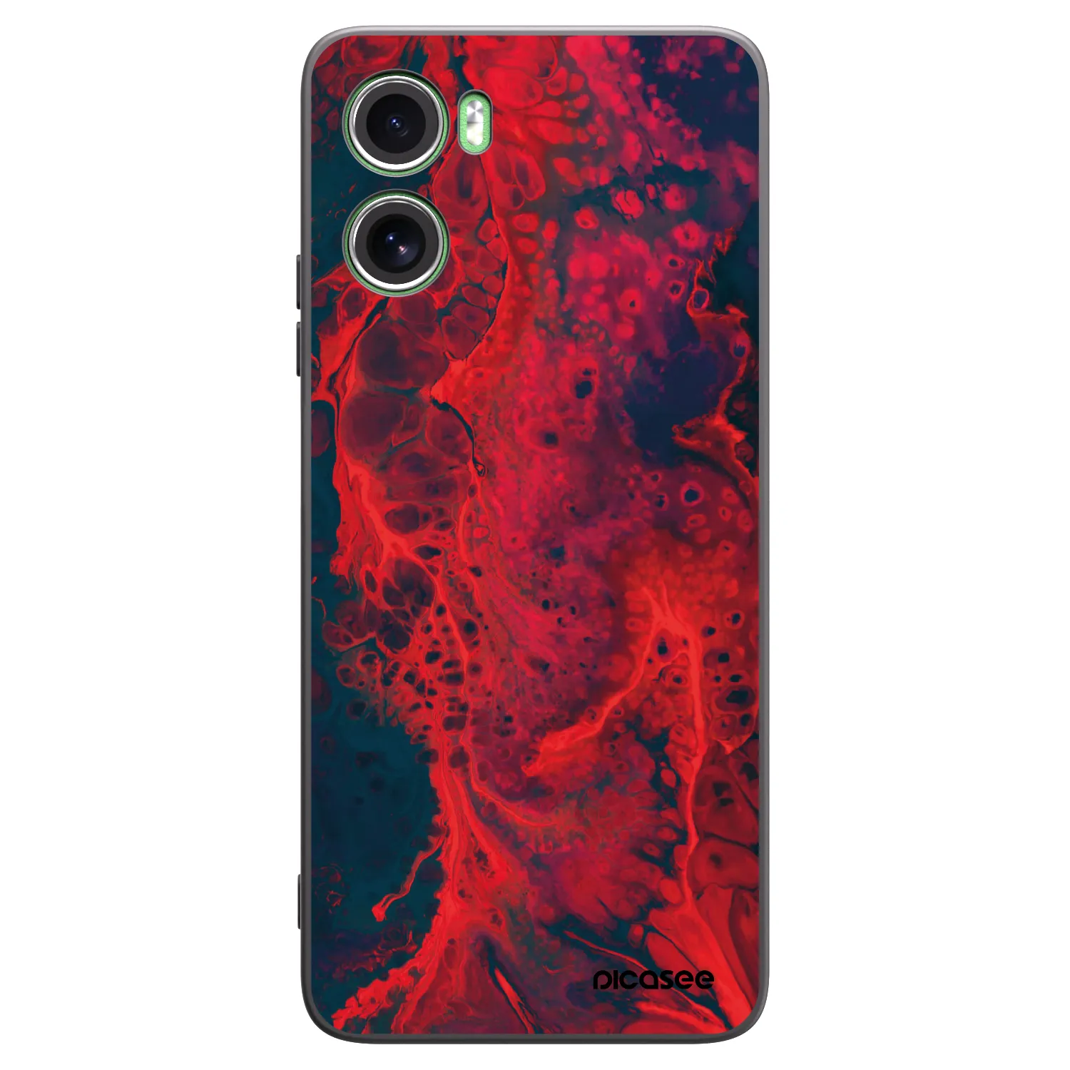 Picasee Μαύρη θήκη σιλικόνης για Motorola Moto G06 - Organic red