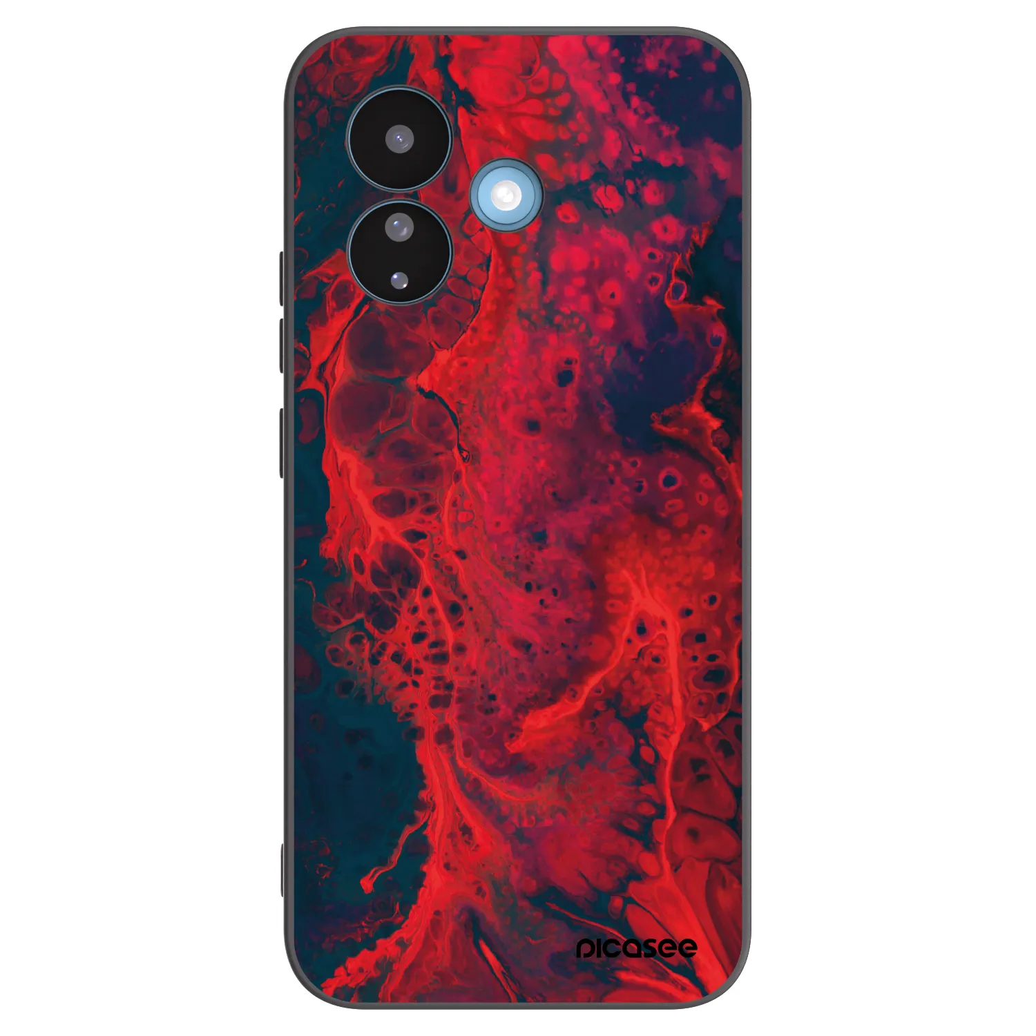 Picasee Μαύρη θήκη σιλικόνης για Xiaomi Redmi Note 17 Pro 5G - Organic red
