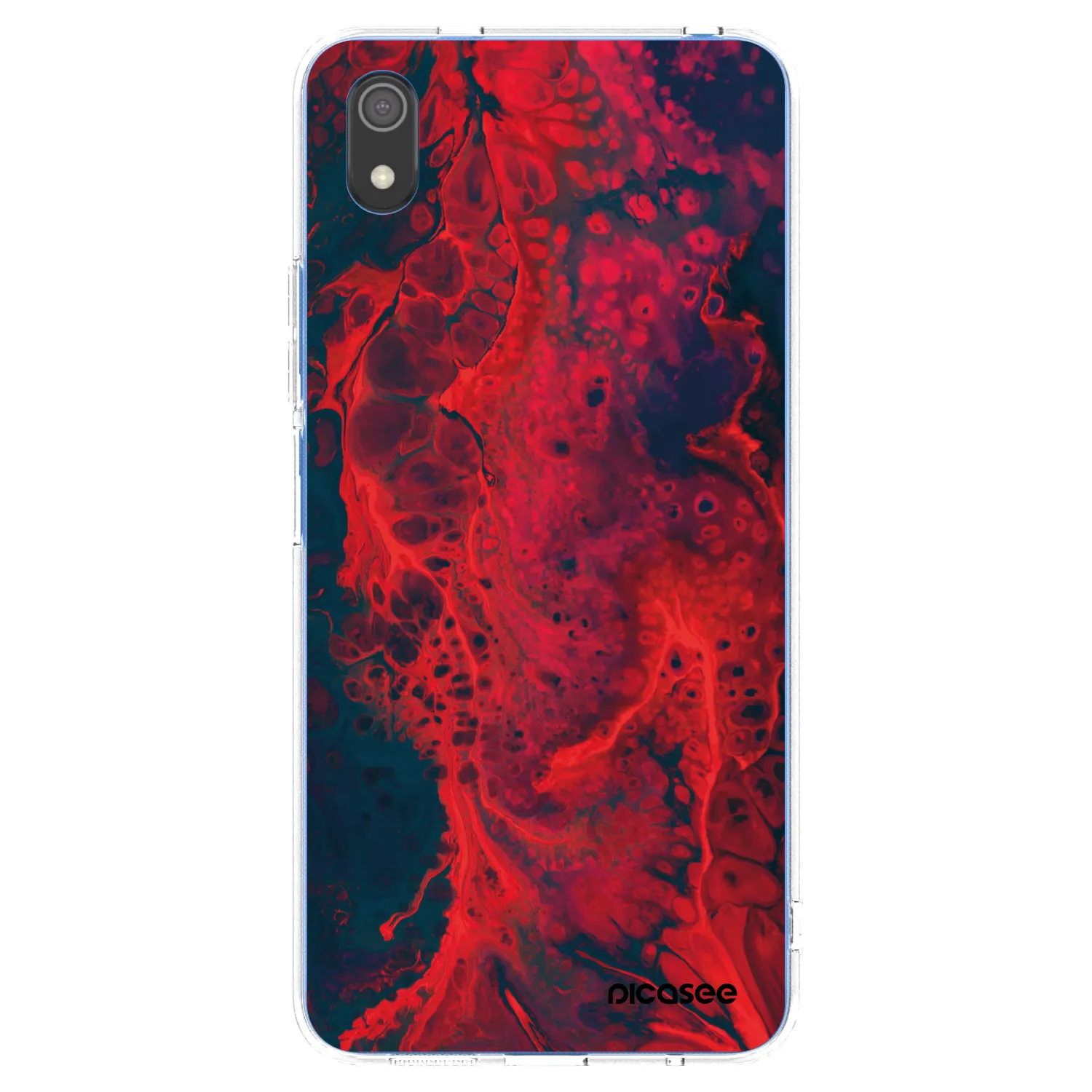 Picasee διαφανής θήκη σιλικόνης Xiaomi Redmi 7A - Organic red