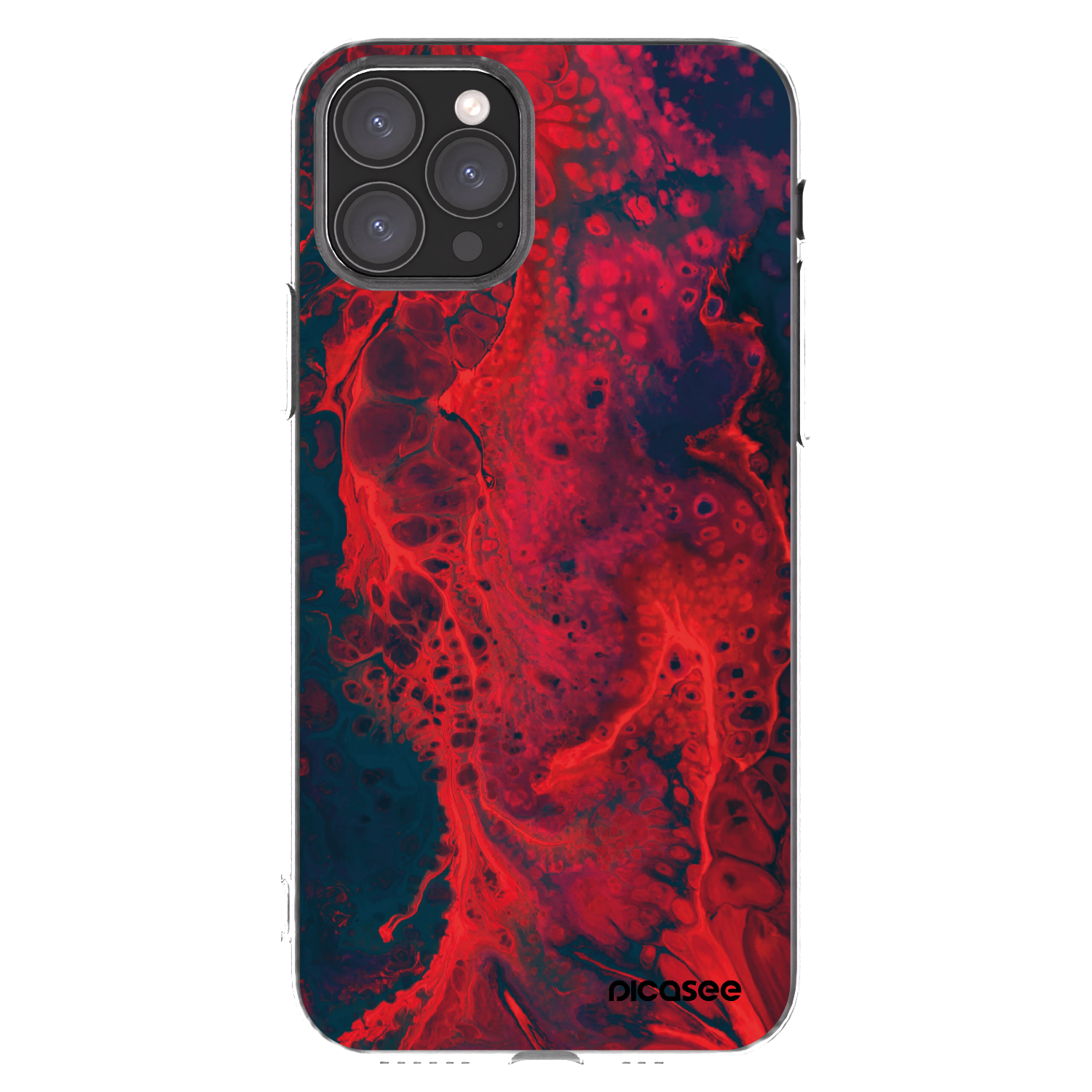 Picasee διαφανής θήκη σιλικόνης Apple iPhone 11 Pro - Organic red